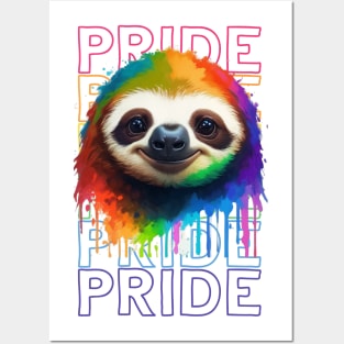 Sloth Pride Colorful Posters and Art